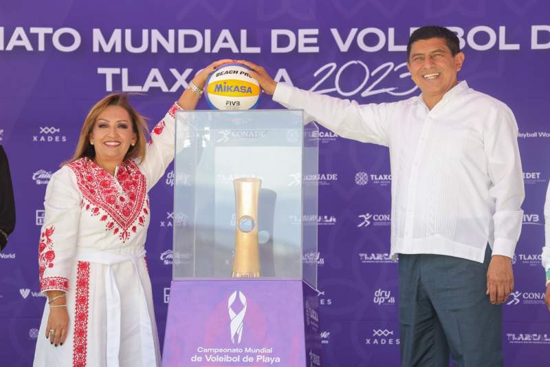 Estrechan Oaxaca y Tlaxcala lazos deportivos a través de Campeonato Mundial de Voleibol de Playa 2023
