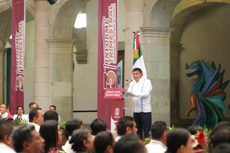 Oaxaca avanza en la ruta correcta del desarrollo, justicia y bienestar que espera y merece el pueblo: Gobernador Salomón Jara