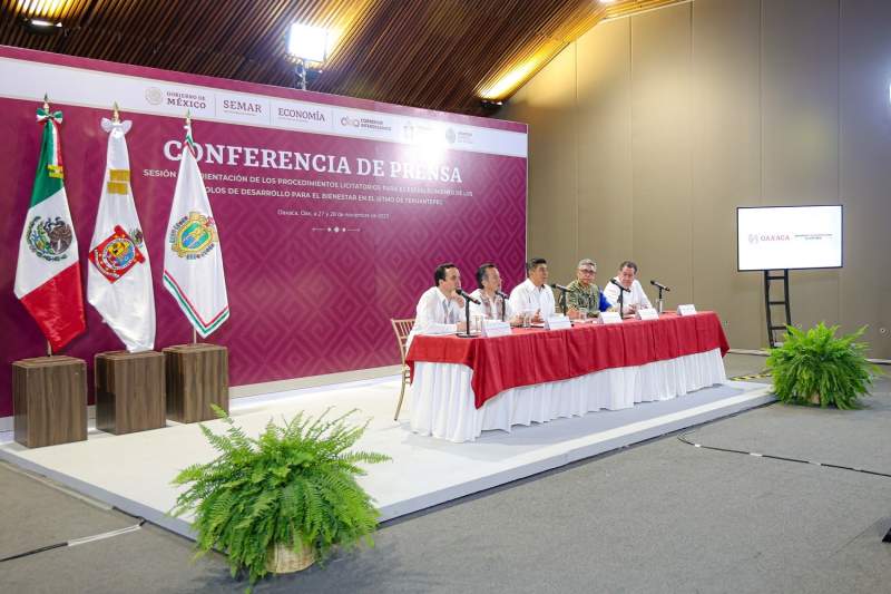 Informan Gobiernos de Oaxaca y Veracruz sobre Proceso Licitatorio del segundo paquete de Podebis en el Istmo de Tehuantepec