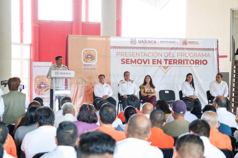 Pone en marcha Gobierno de Oaxaca programa Semovi en Territorio para acercar los servicios a la población