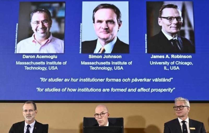 Nobel de Economía 2024 para Acemoglu, Johnson y Robinson por sus investigaciones sobre prosperidad