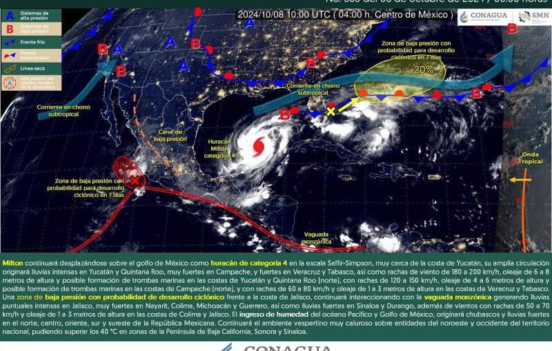 Se prevén tormentas locales fuertes para este martes en Oaxaca