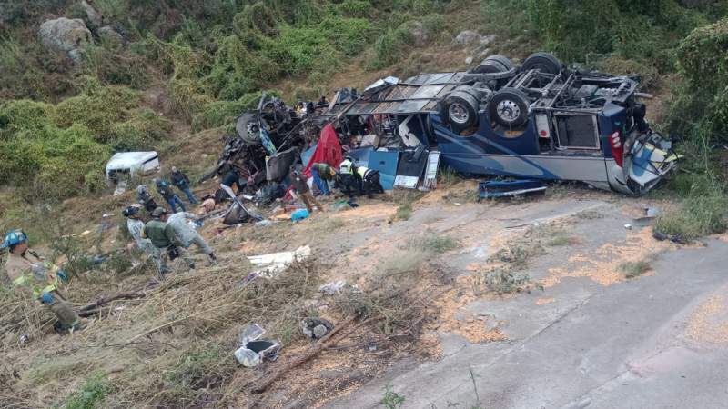 Tragedia en la Carretera: 24 Muertos y 5 Heridos en Accidente de Autobús en Zacatecas