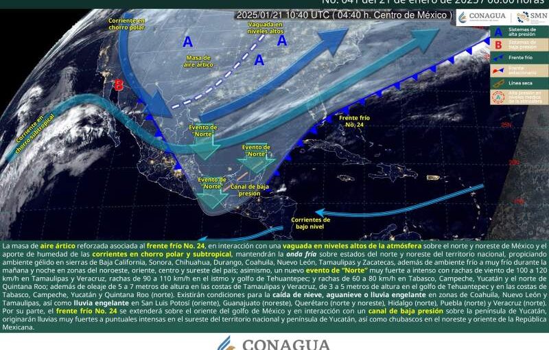 Se pronostica tiempo inestable en mayor parte del territorio oaxaqueño