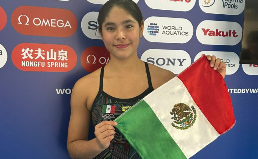 Mia Cueva sorprende en Campeonato Mundial de Deportes Acuáticos